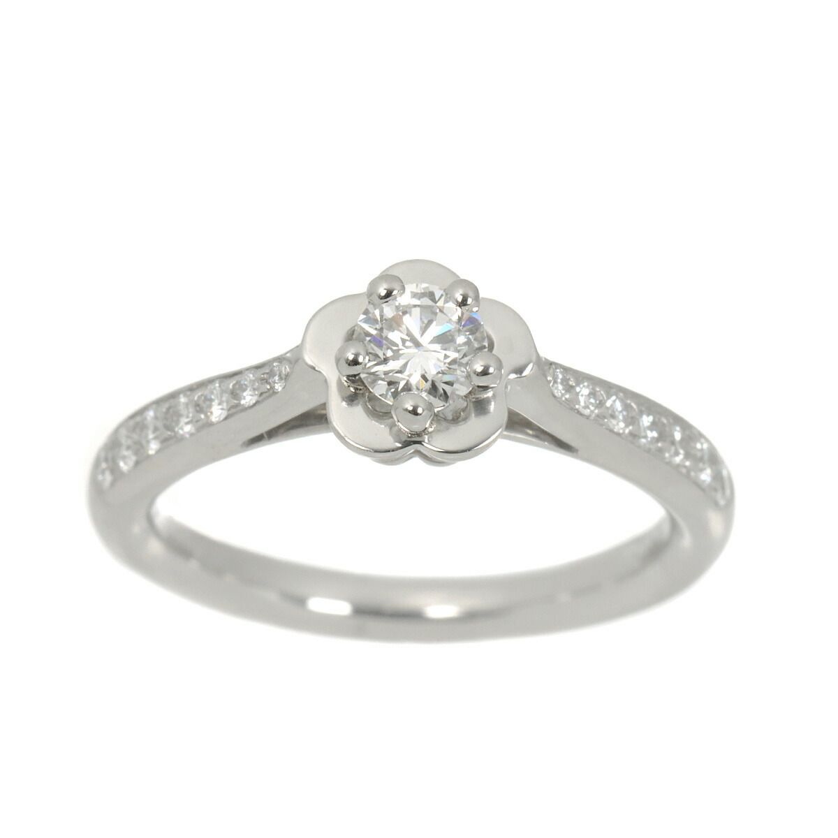 Chanel Camellia Diamond 50 Ring Pt Platinum — view 2