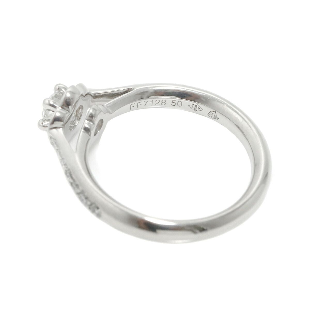 Chanel Camellia Diamond 50 Ring Pt Platinum — view 4