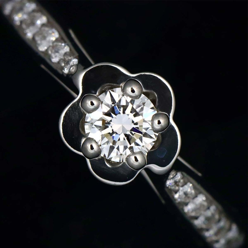 Chanel Camellia Diamond 50 Ring Pt Platinum — view 5