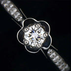 Chanel Camellia Diamond 50 Ring Pt Platinum — view 5
