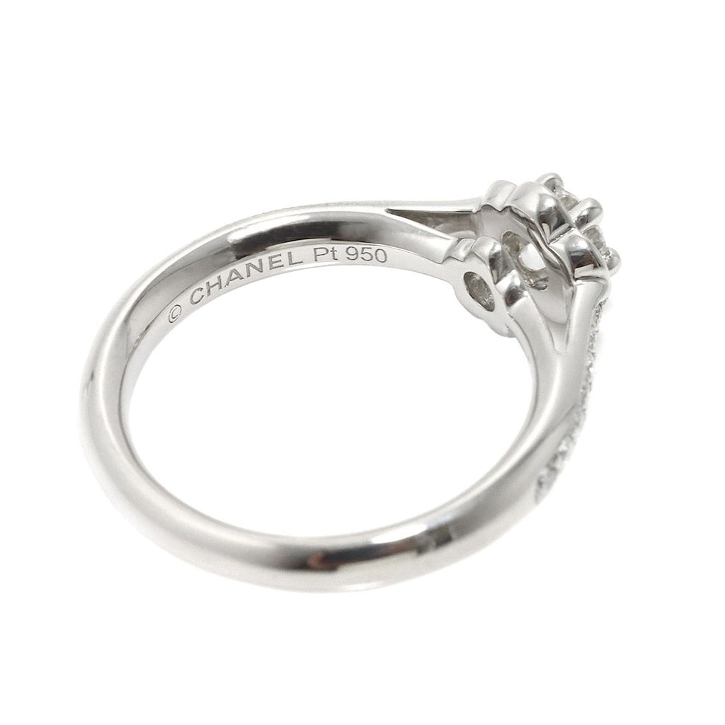 Chanel Camellia Diamond 50 Ring Pt Platinum — view 3