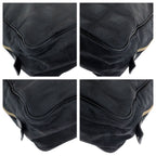 Chanel New Travel Line CC Logo Black Gold Nylon Leather Tote Business — view 3