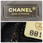 Chanel New Travel Line CC Logo Black Gold Nylon Leather Tote Business — view 4