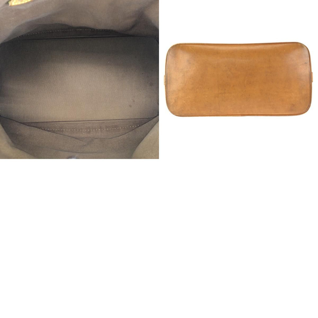 Louis Vuitton Monogram Alma PM Brown Gold Leather Tote — view 9