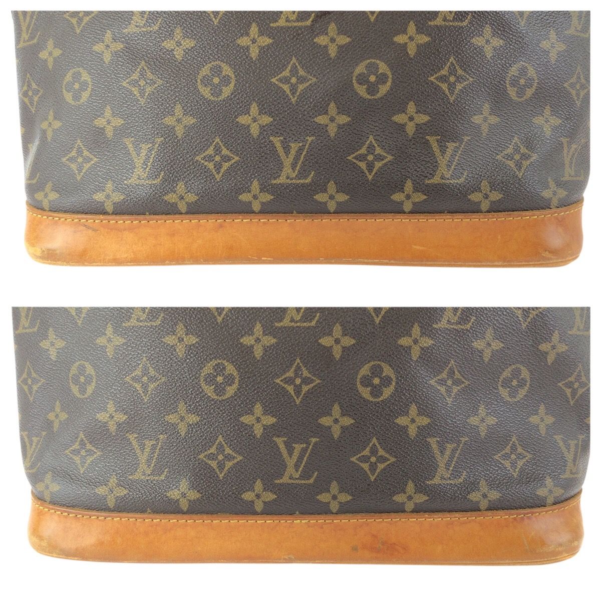 Louis Vuitton Monogram Alma PM Brown Gold Leather Tote — view 5