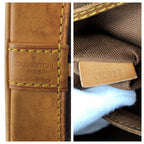Louis Vuitton Monogram Alma PM Brown Gold Leather Tote — view 4