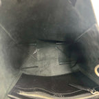 Celine Vertical Cabas Leather 2-Way Shoulder Bag Mini Tote Black — view 9