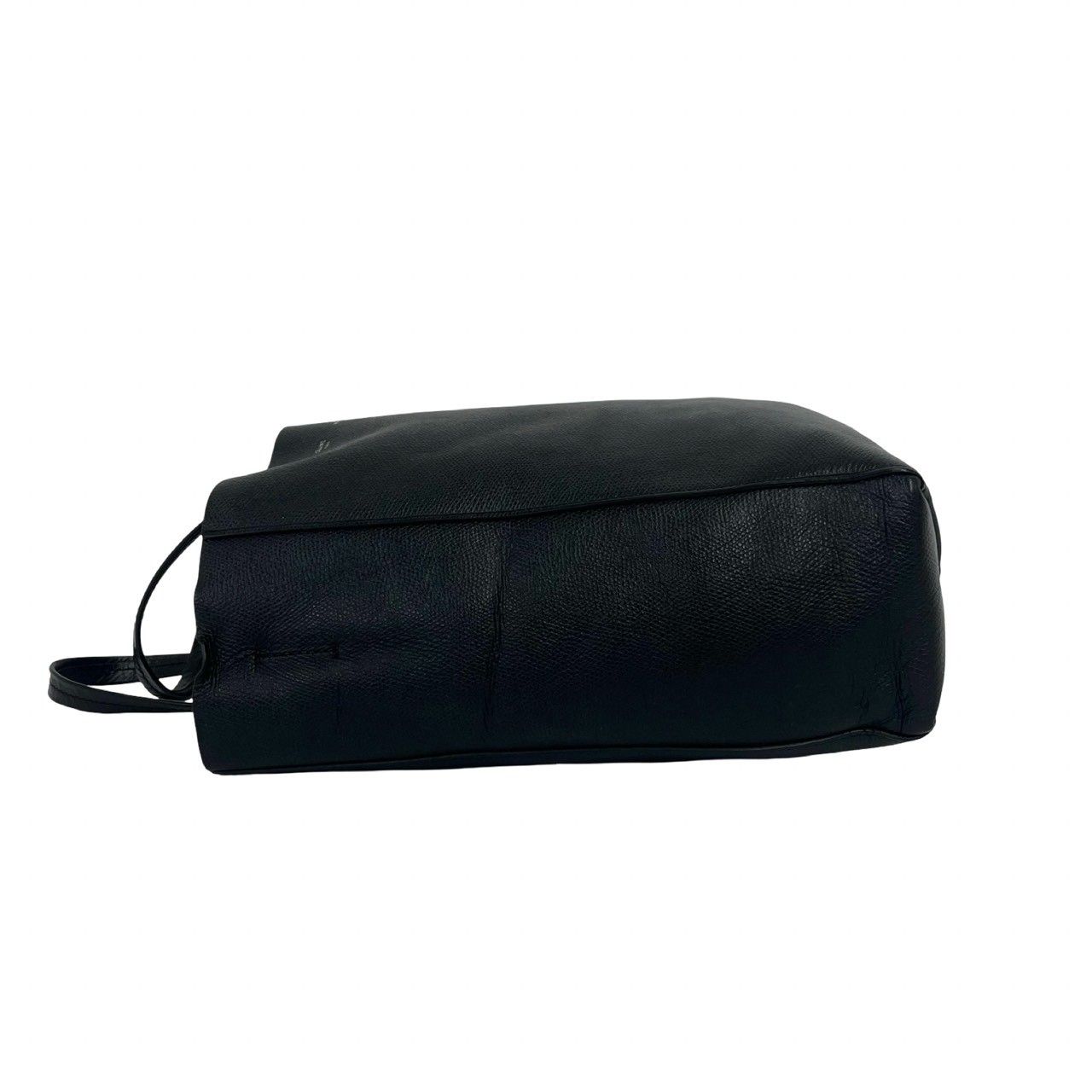 Celine Vertical Cabas Leather 2-Way Shoulder Bag Mini Tote Black — view 5
