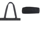 Prada Tessuto Black Nylon Leather Tote Shoulder — view 9