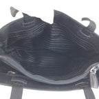 Prada Tessuto Black Nylon Leather Tote Shoulder — view 7