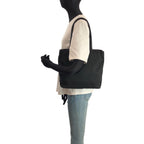 Prada Tessuto Black Nylon Leather Tote Shoulder — view 5