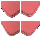 Hermes Azap Long Silk in Rose Azalea Pink Silver Veau Wallet Zip Around — view 3