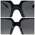 Chanel Bijou CC Logo Limited Edition Black Pink Gold Acetate Sunglasses Eyewear — view 6