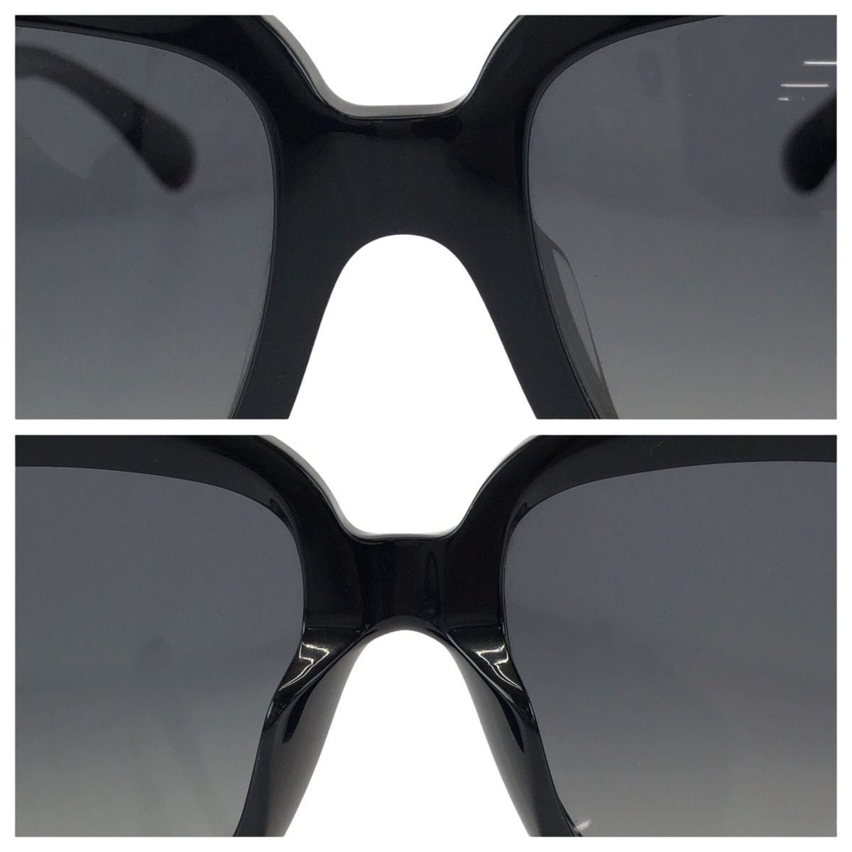 Chanel Bijou CC Logo Limited Edition Black Pink Gold Acetate Sunglasses Eyewear — view 6