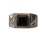 Louis Vuitton Ring LV Onyx L Silver