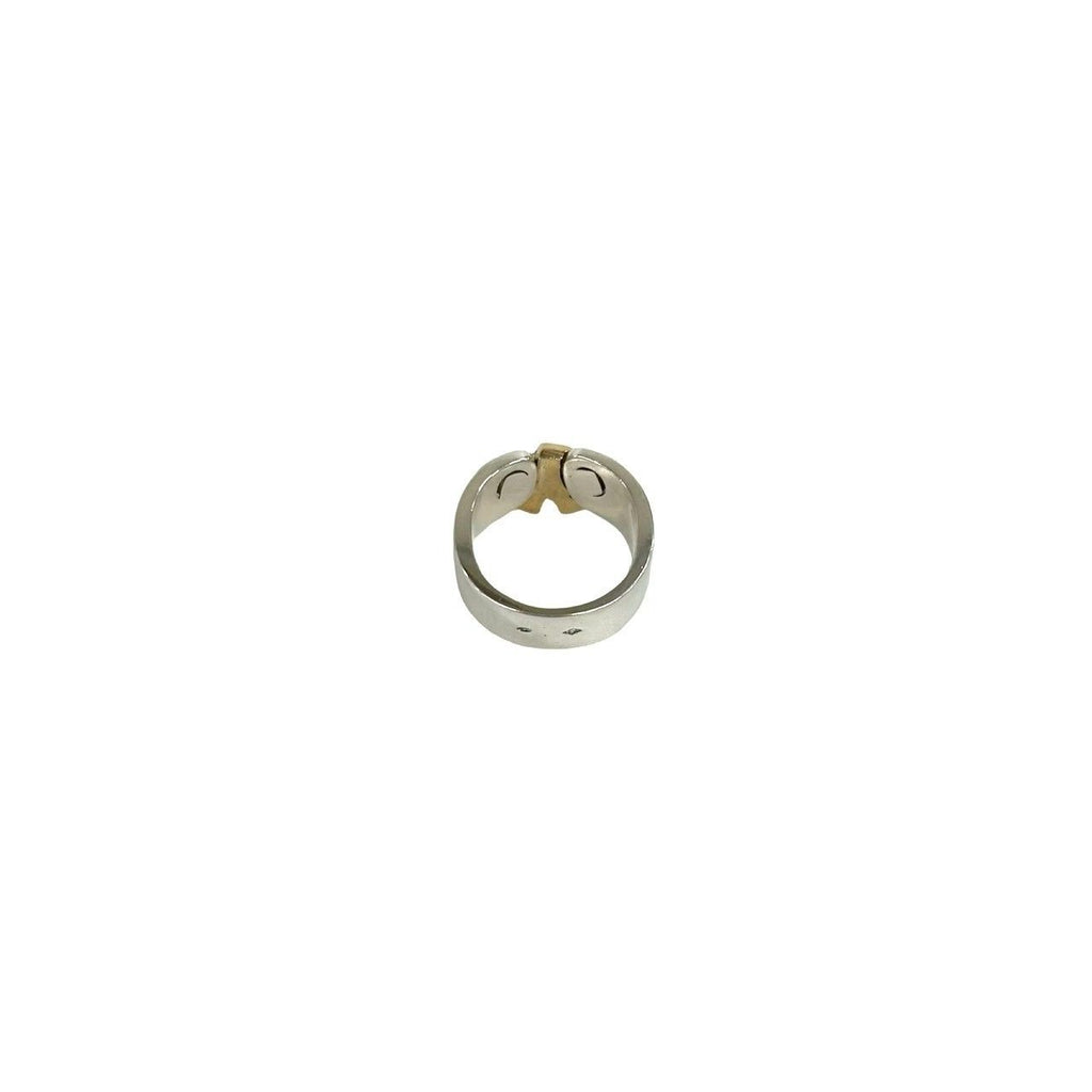 Hermes Russet Ribbon Ring 925 Sterling Silver Gold — view 6