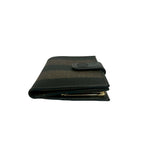 Fendi Vintage Pecan Leather Kiss Lock Bifold Wallet Brown Black — view 5