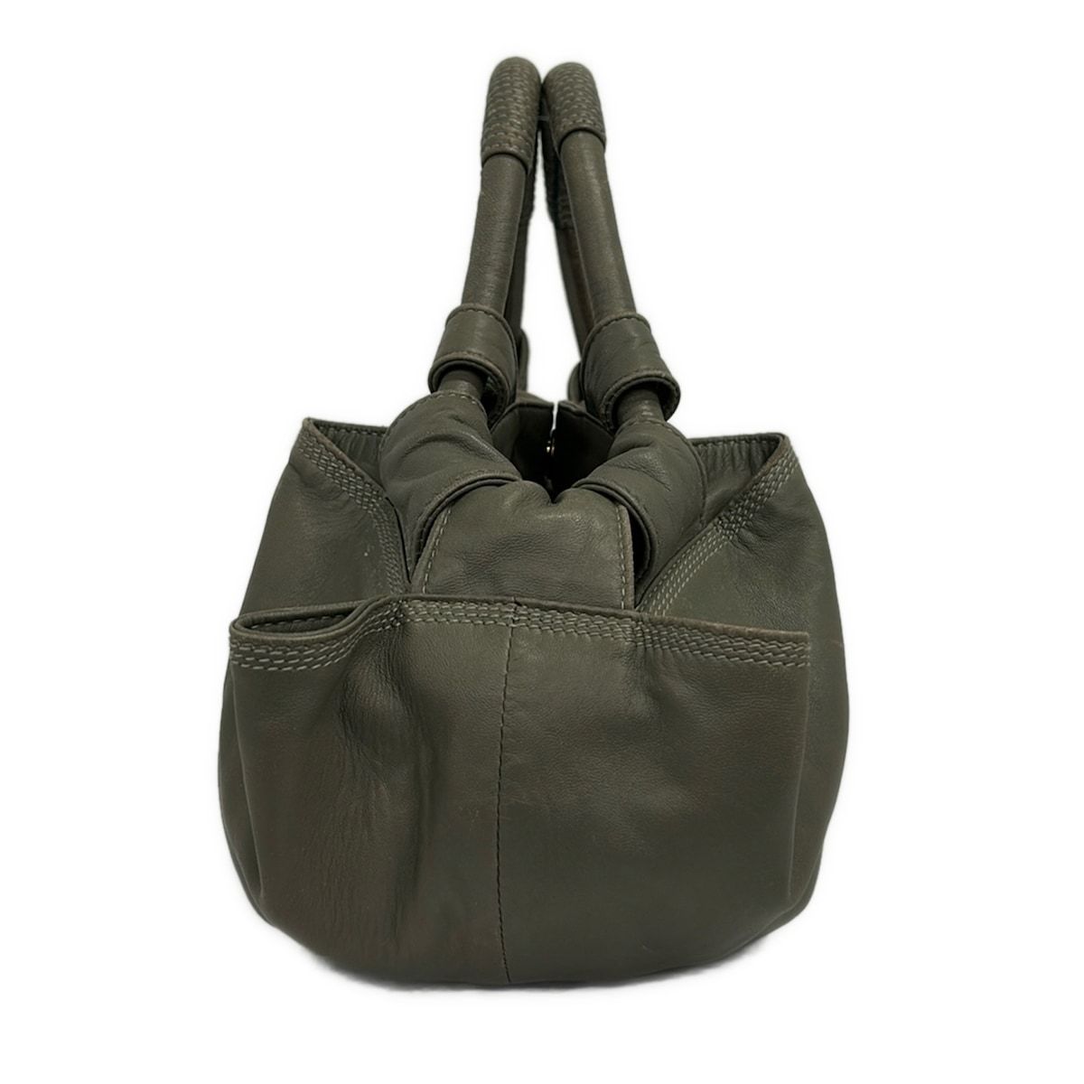 Loewe Handbag Nappa Aire Dark Gray Leather — view 4
