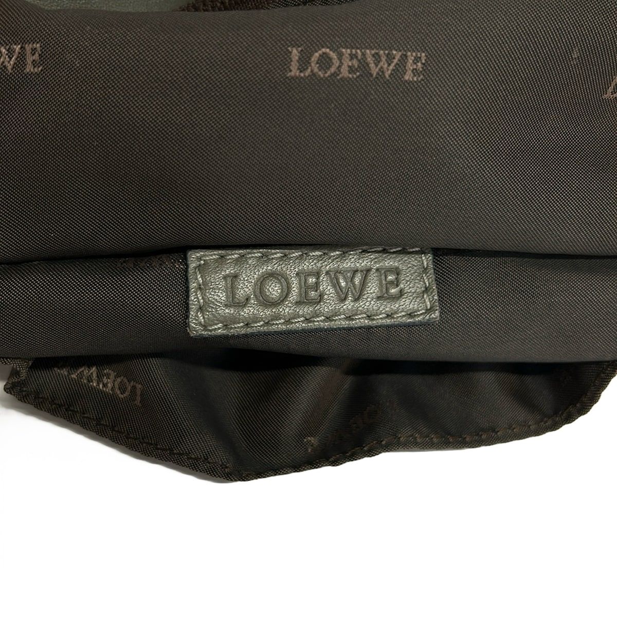 Loewe Handbag Nappa Aire Dark Gray Leather — view 8