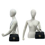 Gucci GG Marmont Leather 2-Way Shoulder Bag Pochette Black — view 2