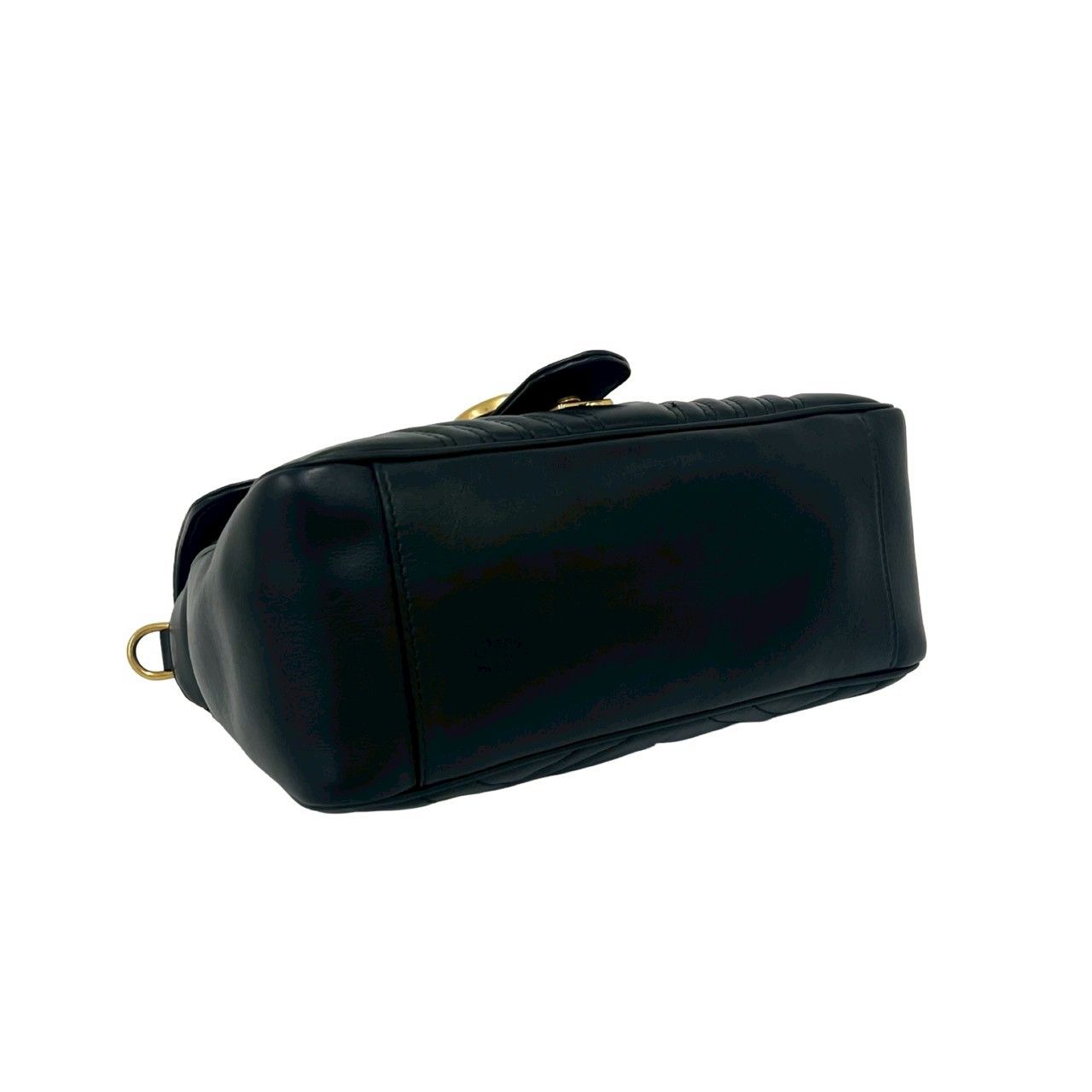 Gucci GG Marmont Leather 2-Way Shoulder Bag Pochette Black — view 7