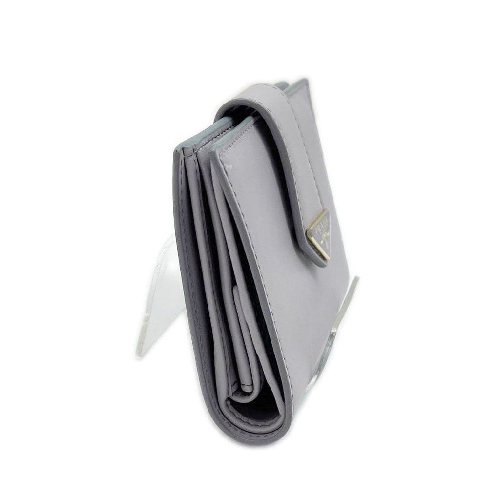 Prada Bifold Wallet Purple Slightly Soiled — view 3