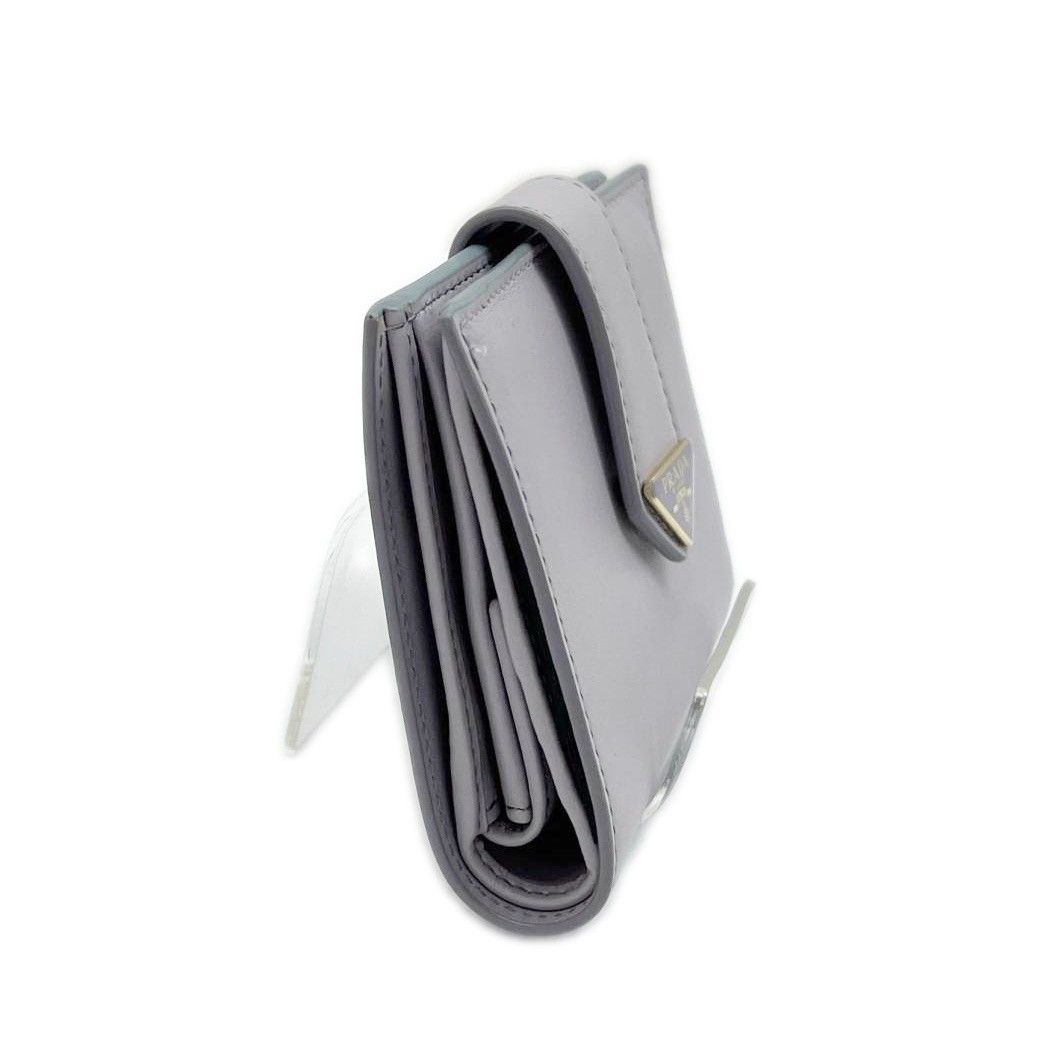 Prada Bifold Wallet Purple Slightly Soiled — view 3