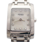 Fendi Classico Quartz Watch Diamond Shell Dial SS