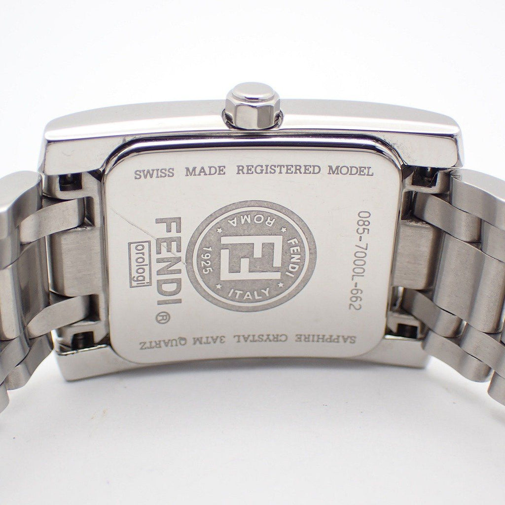 Fendi Classico Quartz Watch Diamond Shell Dial SS — view 9