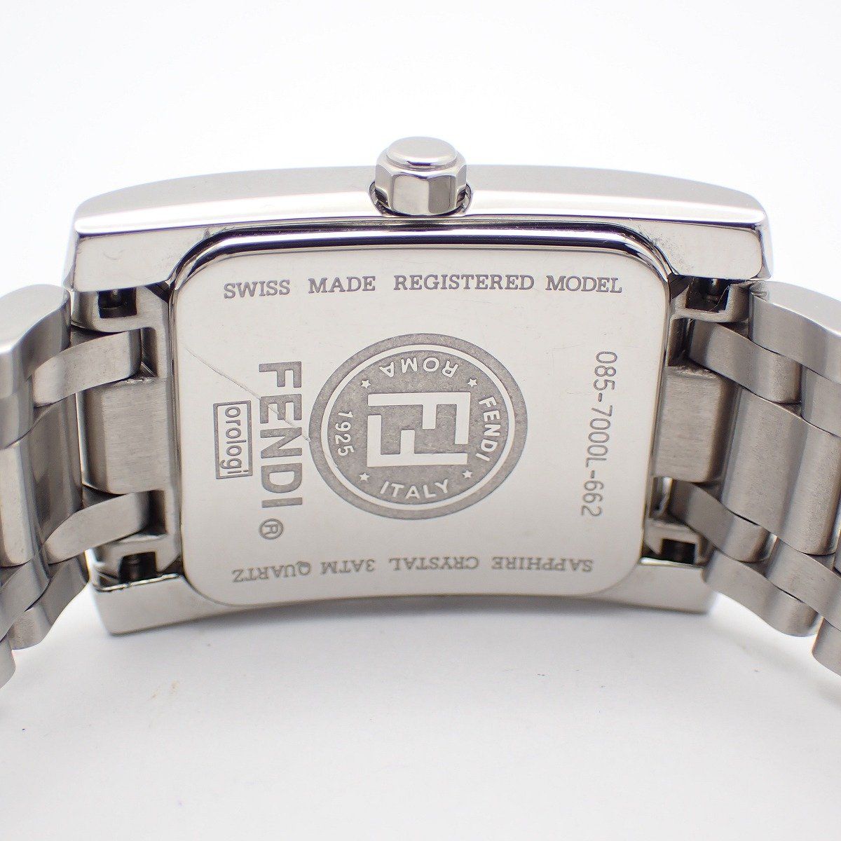 Fendi Classico Quartz Watch Diamond Shell Dial SS — view 9
