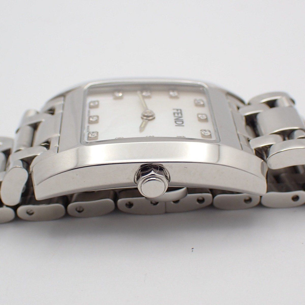 Fendi Classico Quartz Watch Diamond Shell Dial SS — view 7