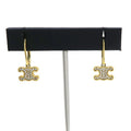 Celine Triomphe Rhinestone Earrings