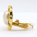Chanel Vintage Gold Plated Faux Pearl Earrings — view 7