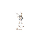 Saint Laurent Yves Brooch Cassandra Logo Opium Gold — view 7
