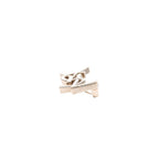 Saint Laurent Yves Brooch Cassandra Logo Opium Gold — view 5