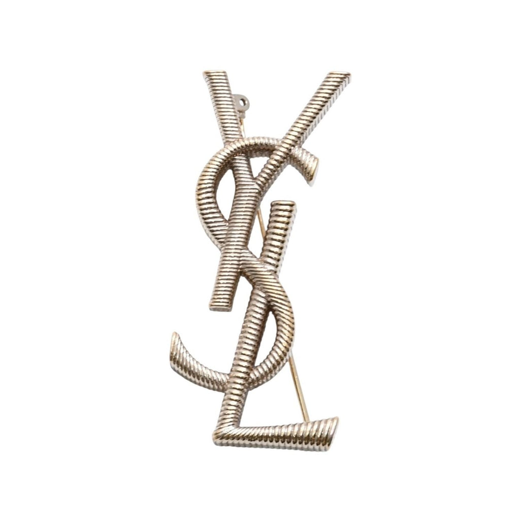 Saint Laurent Yves Brooch Cassandra Logo Opium Gold