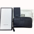 Gucci Wallet Micro Guccissima Black