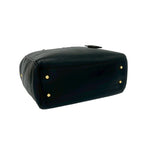 Loewe Box Heritage Logo Embossed Leather Tote Boston Bag Black — view 7