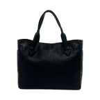 Loewe Box Heritage Logo Embossed Leather Tote Boston Bag Black — view 3