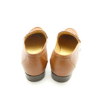 Hermes Constance Loafers 35.5 Leather Shoes Camel — view 3