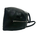 Loewe Log Leather 2-Way Boston Bag Black — view 6