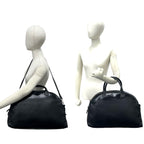 Loewe Log Leather 2-Way Boston Bag Black — view 2