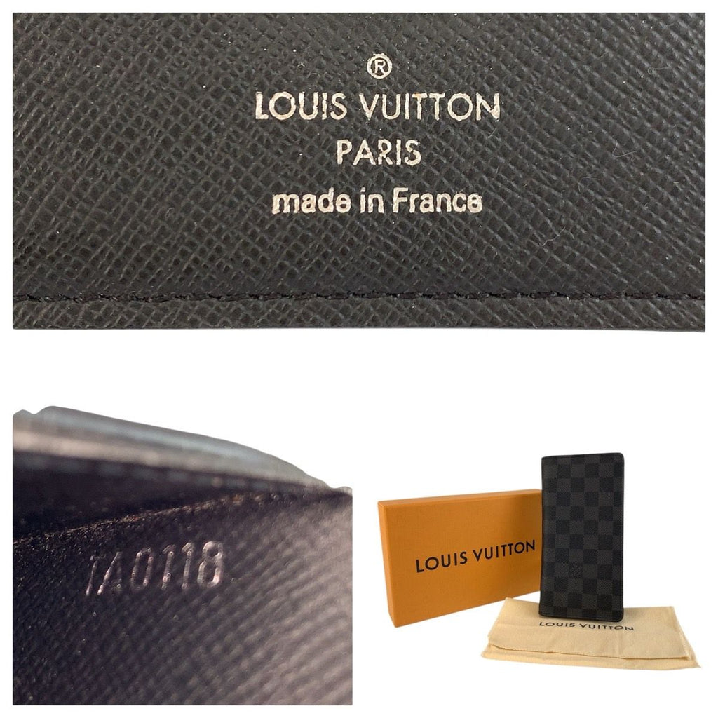 Louis Vuitton Damier Graphite Portefeuille Long Black Wallet Billfold — view 3