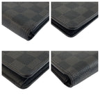Louis Vuitton Damier Graphite Portefeuille Long Black Wallet Billfold — view 7