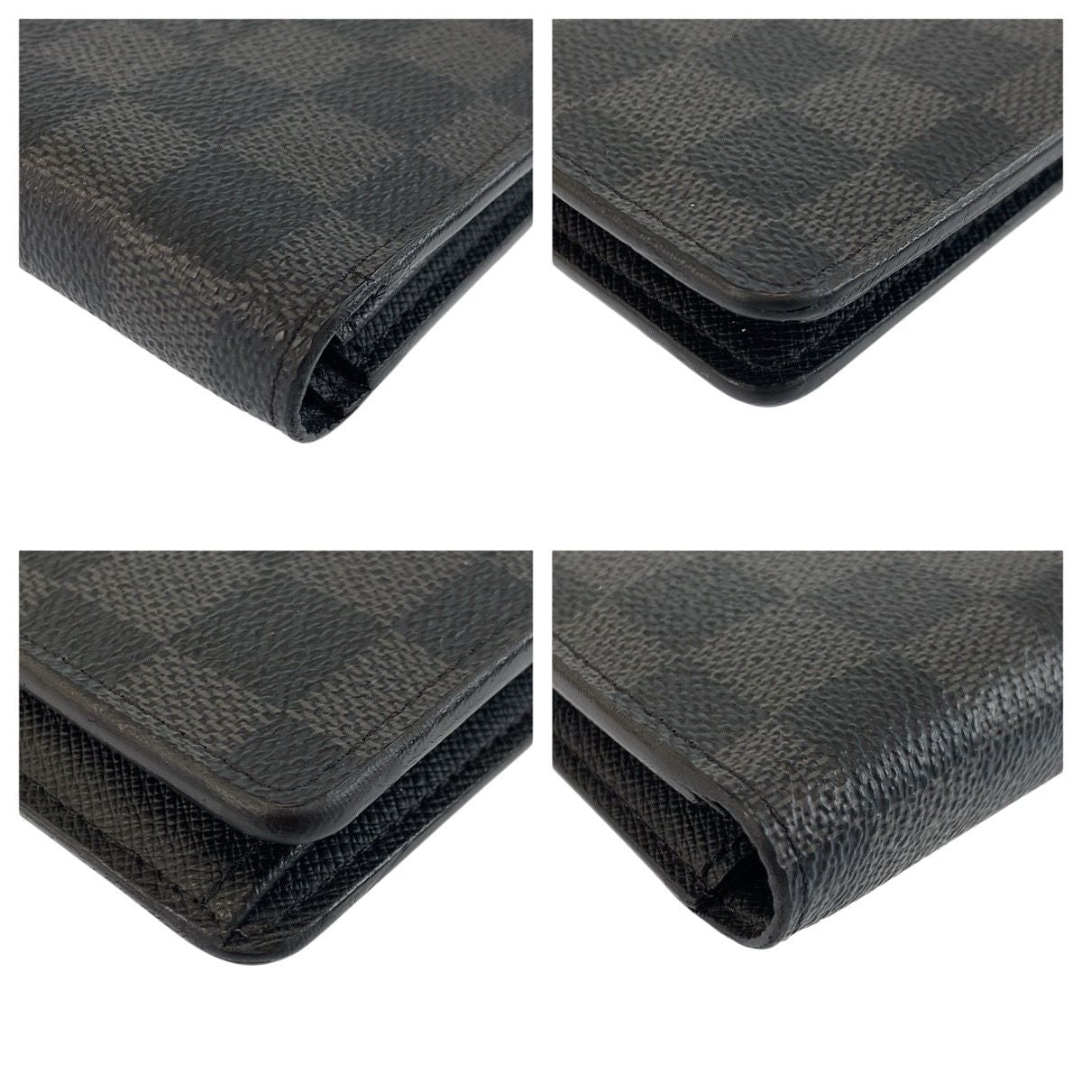 Louis Vuitton Damier Graphite Portefeuille Long Black Wallet Billfold — view 7