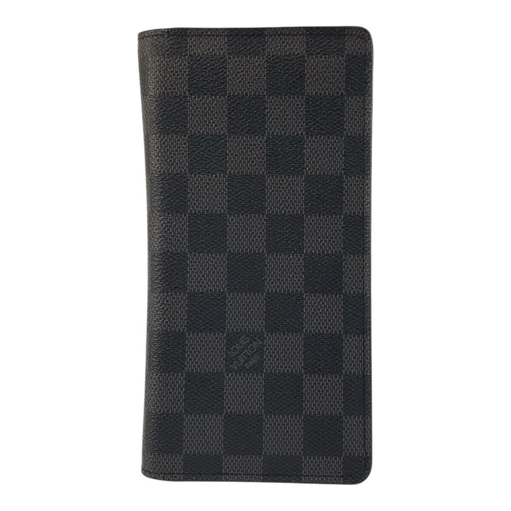 Louis Vuitton Damier Graphite Portefeuille Long Black Wallet Billfold