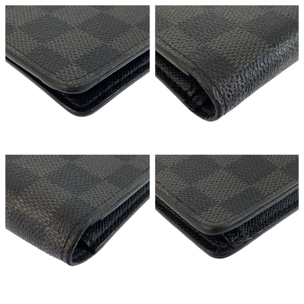 Louis Vuitton Damier Graphite Portefeuille Long Black Wallet Billfold — view 8
