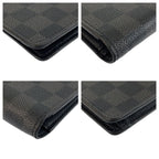Louis Vuitton Damier Graphite Portefeuille Long Black Wallet Billfold — view 8