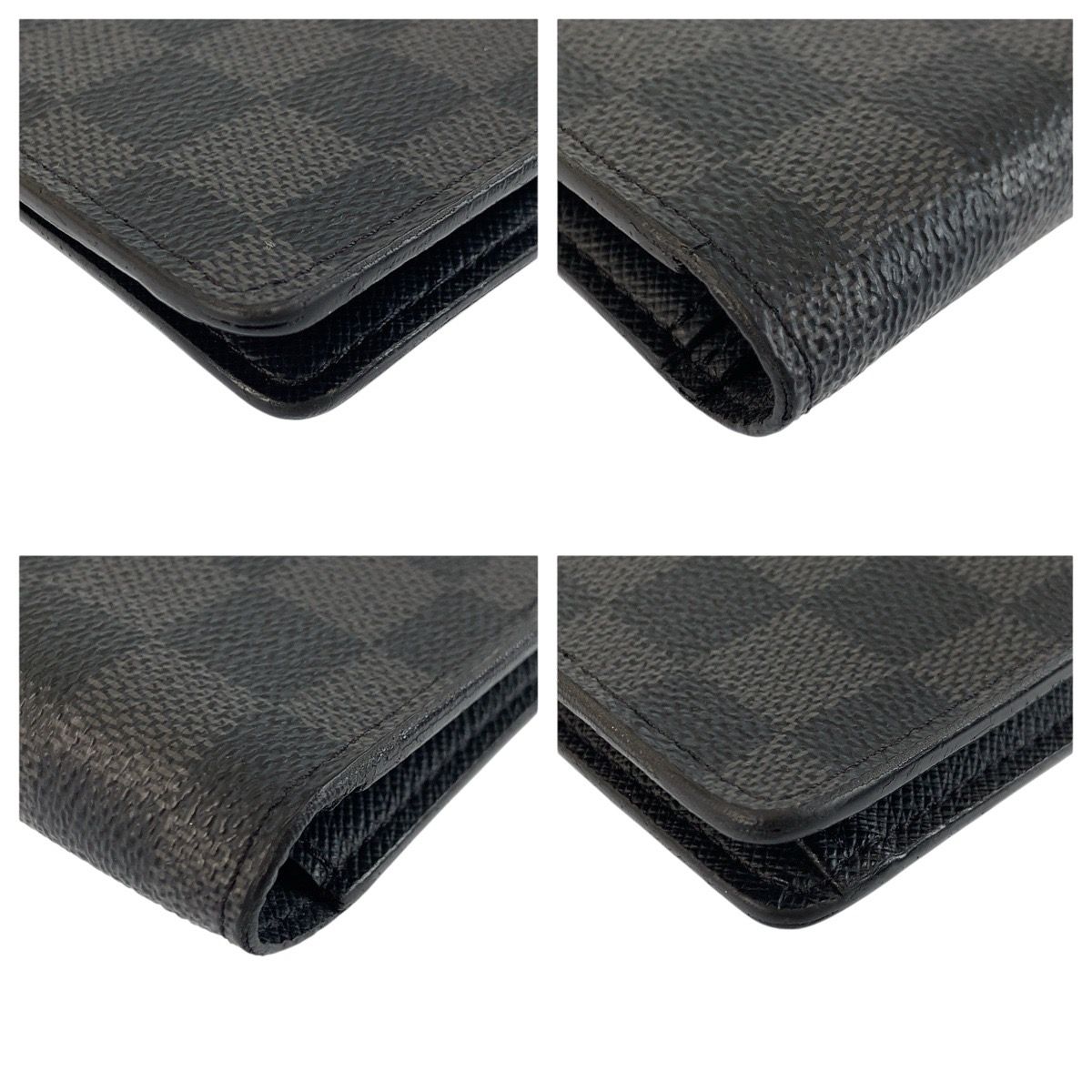 Louis Vuitton Damier Graphite Portefeuille Long Black Wallet Billfold — view 8