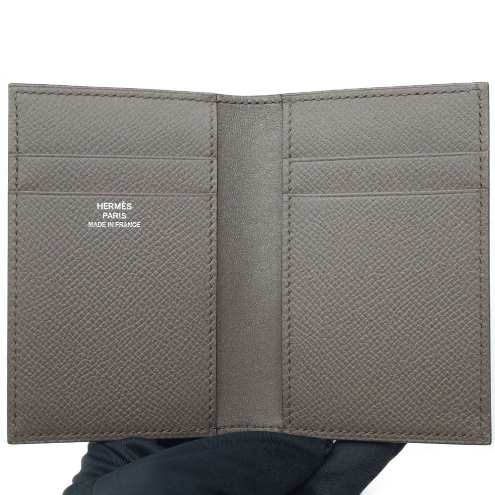 Hermes Card Case Mc2 Euclid Made Etain Etoupe — view 6